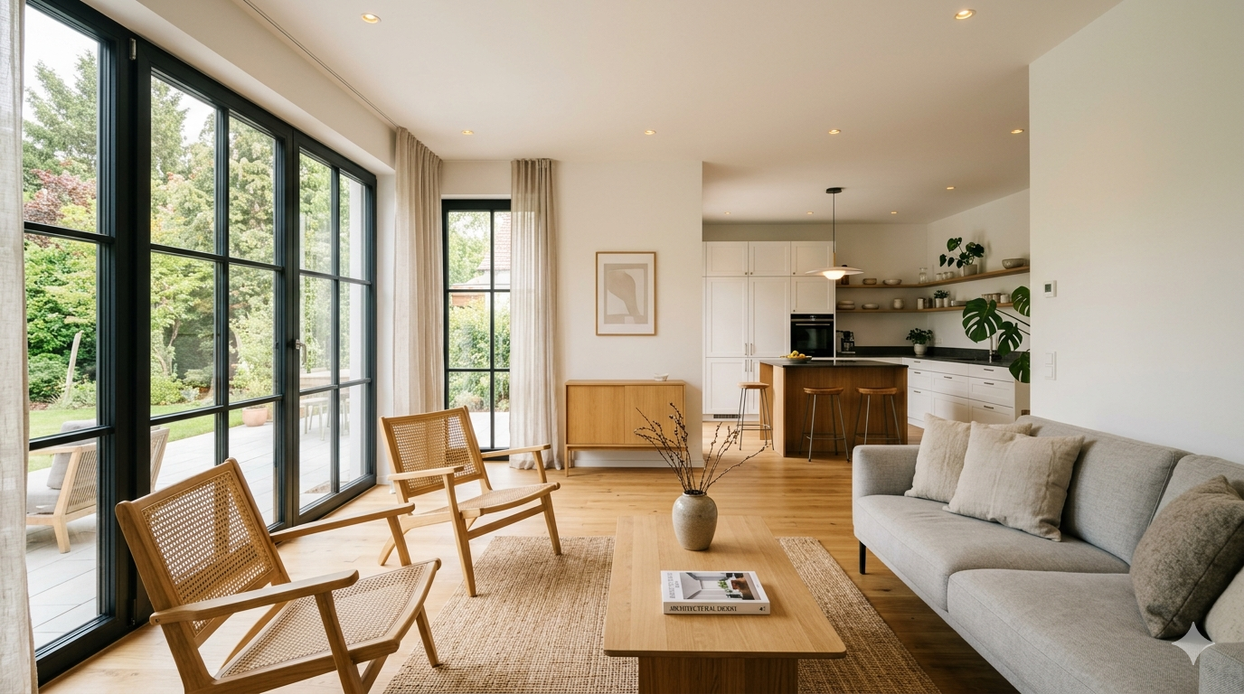 Renoviertes Wohnzimmer